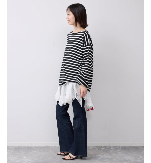 SLOBE IENA「LE MINOR/ルミノア SLOBE別注 ビッグボーダロンTEE」|Tシャツ・カットソー|