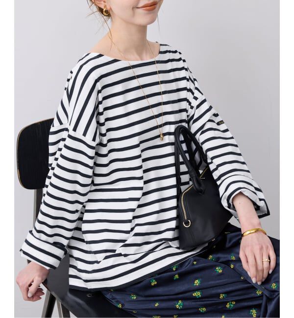 SLOBE IENA「LE MINOR/ルミノア SLOBE別注 ビッグボーダロンTEE」|Tシャツ・カットソー|