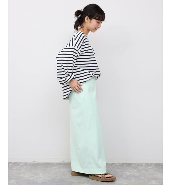 SLOBE IENA「LE MINOR/ルミノア SLOBE別注 ビッグボーダロンTEE」|Tシャツ・カットソー|