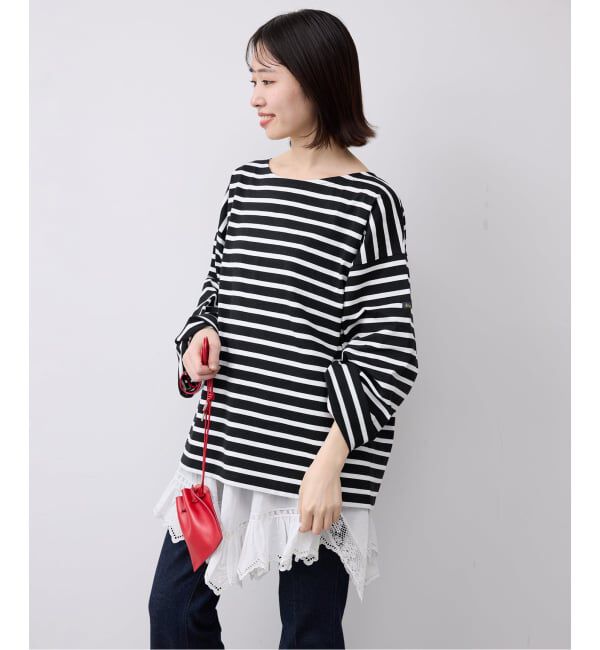 SLOBE IENA「LE MINOR/ルミノア SLOBE別注 ビッグボーダロンTEE」|Tシャツ・カットソー|