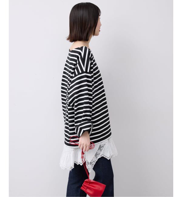 SLOBE IENA「LE MINOR/ルミノア SLOBE別注 ビッグボーダロンTEE」|Tシャツ・カットソー|