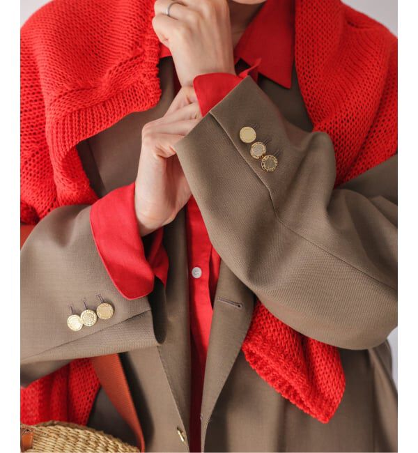 IENA「COUTURE D'ADAM/クチュールドアダム BIG JK Single Blazer Dese 26SS-009」|テーラードジャケット|