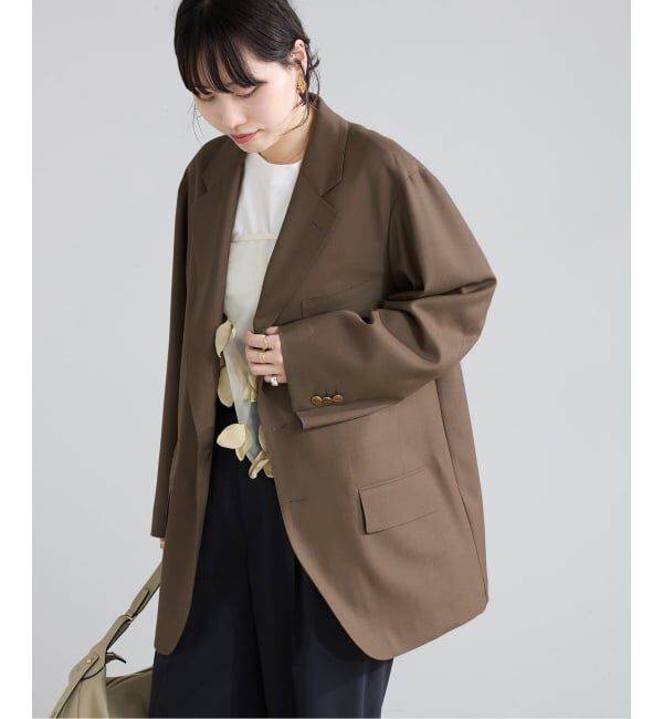 IENA「COUTURE D'ADAM/クチュールドアダム BIG JK Single Blazer Dese 26SS-009」|テーラードジャケット|