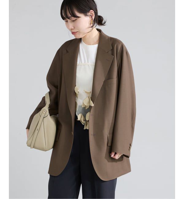 IENA「COUTURE D'ADAM/クチュールドアダム BIG JK Single Blazer Dese 26SS-009」|テーラードジャケット|