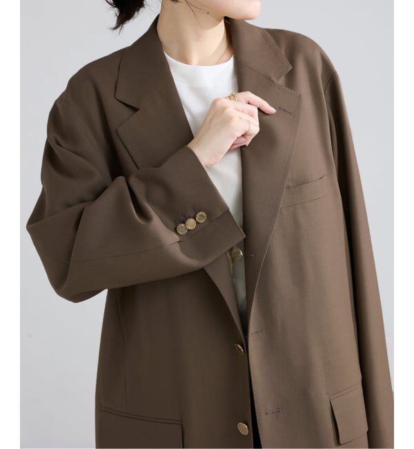 IENA「COUTURE D'ADAM/クチュールドアダム BIG JK Single Blazer Dese 26SS-009」|テーラードジャケット|