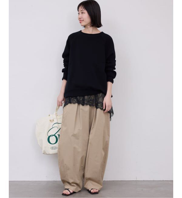 SLOBE IENA「《追加5》レースコンビカットソー」|Tシャツ・カットソー|