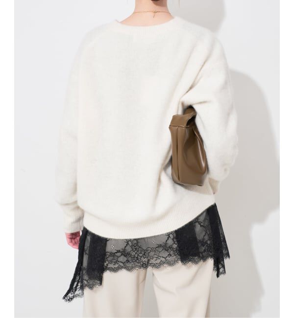 SLOBE IENA「《追加5》レースコンビカットソー」|Tシャツ・カットソー|