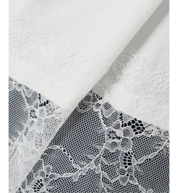 SLOBE IENA「《追加5》レースコンビカットソー」|Tシャツ・カットソー|