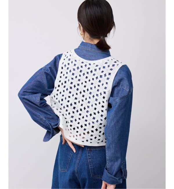 SLOBE IENA「エンブロイダリーベスト」|ベスト・ジレ|