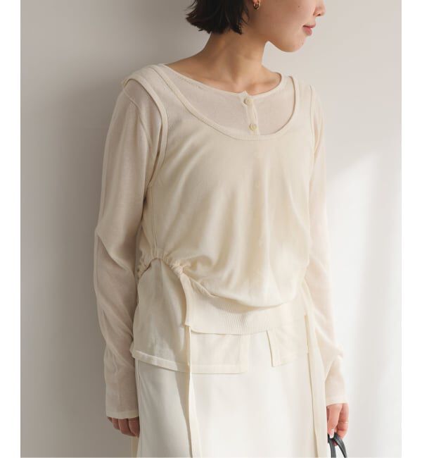 SLOBE IENA「tyn.TGOR/トゴール SLOBE別注 タンクセットカーディガン」|カーディガン|