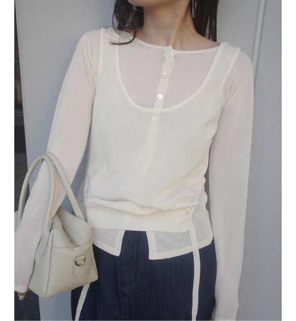 SLOBE IENA「tyn.TGOR/トゴール SLOBE別注 タンクセットカーディガン」|カーディガン|