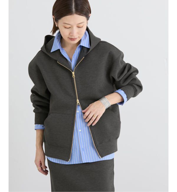 IENA「《セットアップ対応》ダンボールニットフーディ」|パーカー|