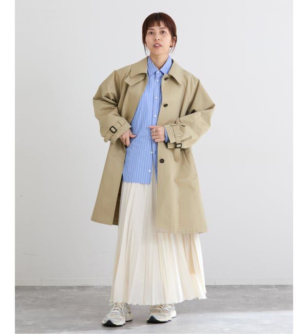 IENA「撥水Fly Frontステンカラーコート」|ステンカラーコート|