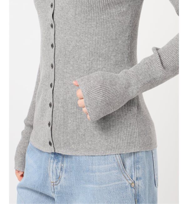 IENA「《WEB限定/追加予約》ハイゲージリブカーディガン」|カーディガン|