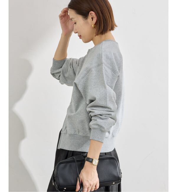 IENA「《追加》ジップオープン2WAYスウェットプルオーバー」|スウェット・ジャージ|