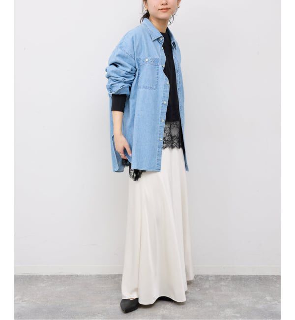 SLOBE IENA「レースコンビカットソー2」|Tシャツ・カットソー|