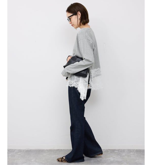 SLOBE IENA「レースコンビカットソー2」|Tシャツ・カットソー|