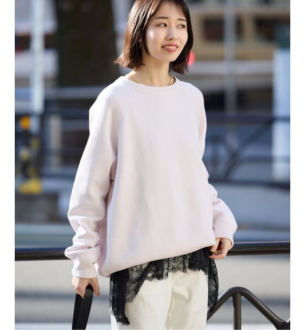 SLOBE IENA「レースコンビカットソー2」|Tシャツ・カットソー|