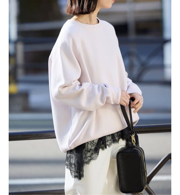 SLOBE IENA「レースコンビカットソー2」|Tシャツ・カットソー|