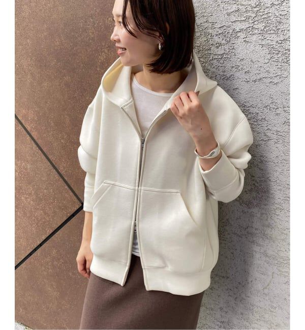 SLOBE IENA「《追加3》ボリュームジップアップフーディー」|パーカー|