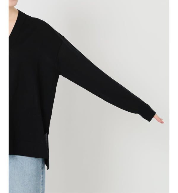 IENA「アセテートシルクVネックカーディガン」|カーディガン|