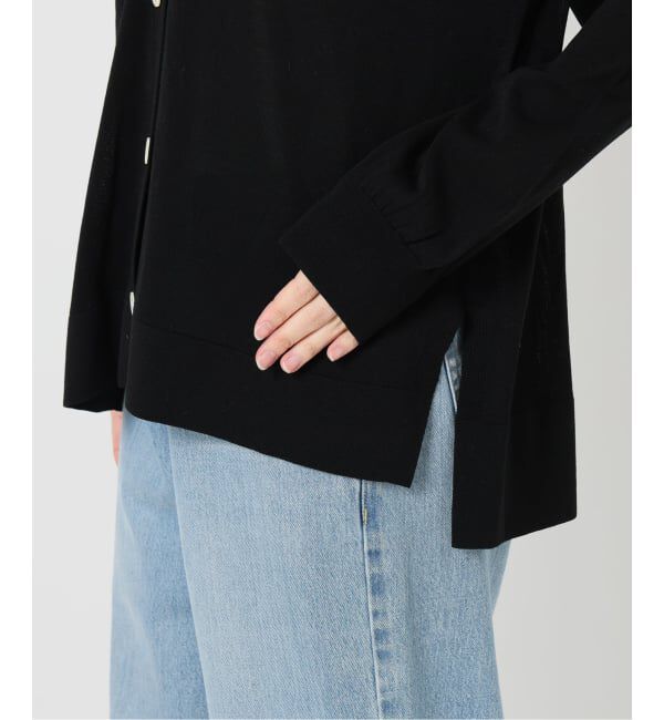 IENA「アセテートシルクVネックカーディガン」|カーディガン|