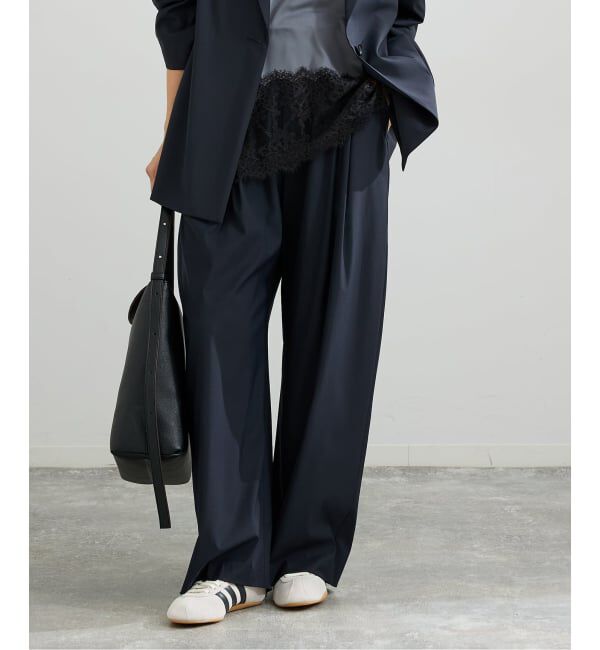 IENA「《セットアップ対応可》エアリーライトコクーンパンツ」|スラックス|