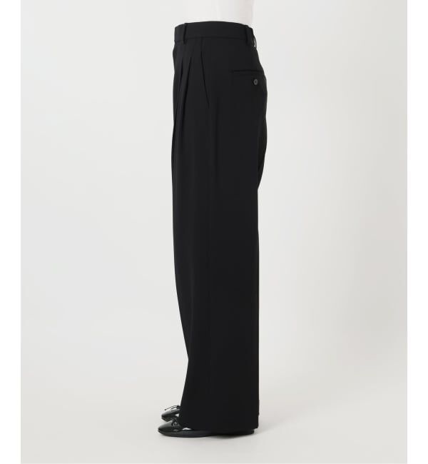 IENA「《追加》ウォッシャブル ジョーゼットスラックス」|スラックス|