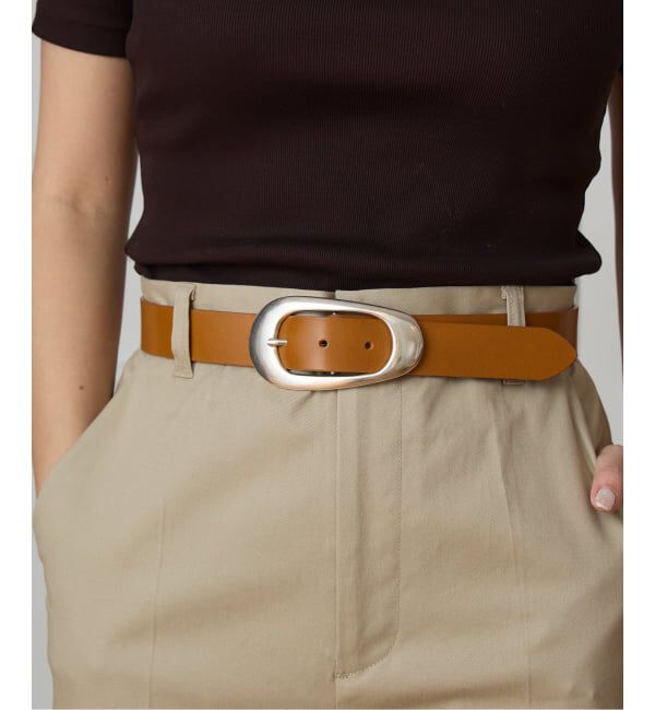 IENA LA BOUCLE「LEFIJE/レフィエ cow ベルト」|ベルト|ブラウン C