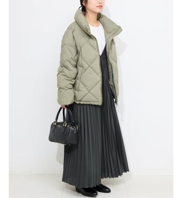 SLOBE IENA「《WEB限定/追加》パウダリーサテンプリーツキャミワンピース」|ワンピース|