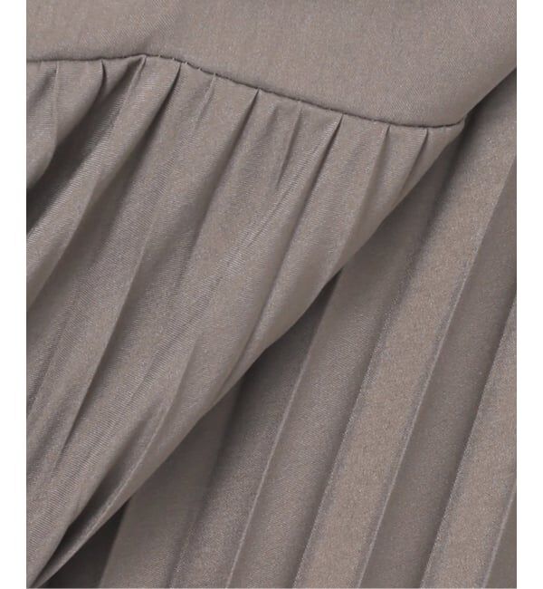 SLOBE IENA「《WEB限定/追加》パウダリーサテンプリーツキャミワンピース」|ワンピース|