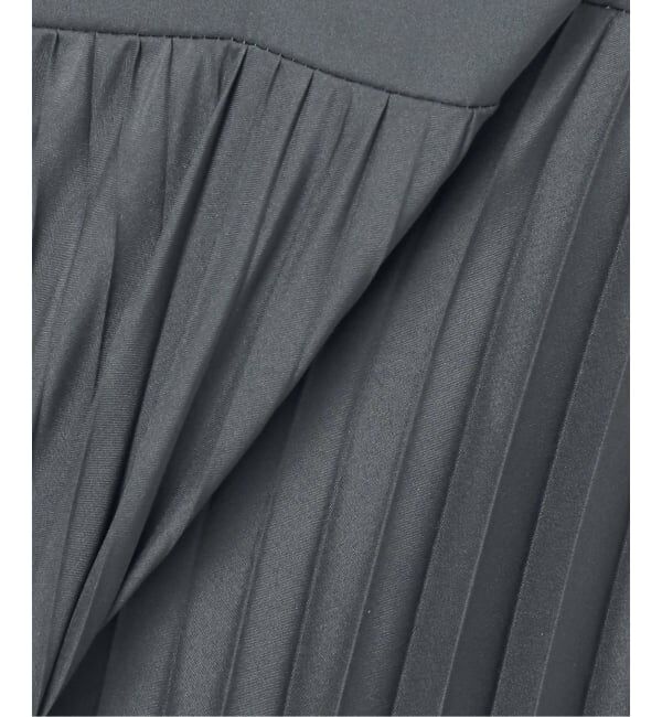 SLOBE IENA「《WEB限定/追加》パウダリーサテンプリーツキャミワンピース」|ワンピース|