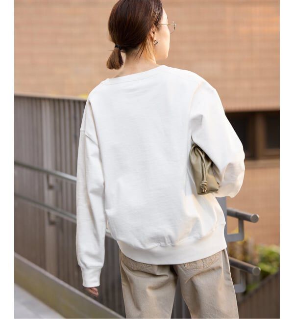 SLOBE IENA「《WEB限定/追加予約》フロッキープリントオーバースウェット」|スウェット・ジャージ|