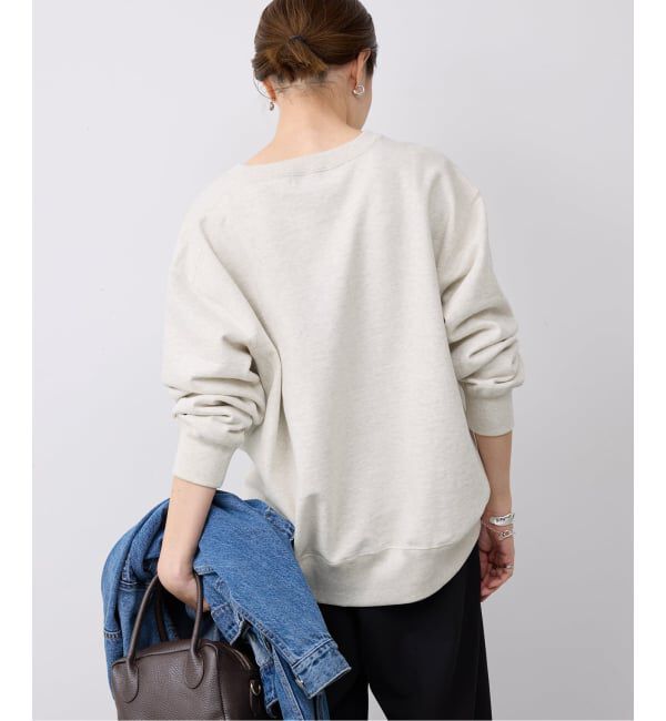 SLOBE IENA「《WEB限定/追加予約》フロッキープリントオーバースウェット」|スウェット・ジャージ|