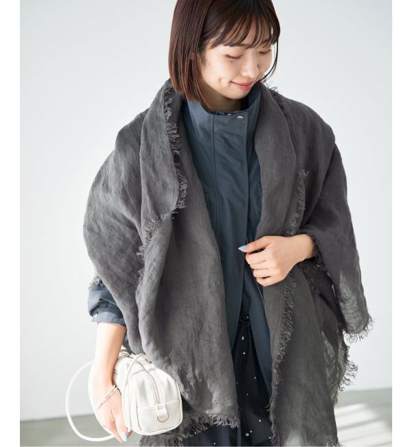 IENA「ASAUCE MELER/アソースメレ フランダースサン リネンガーゼ」|ストール|