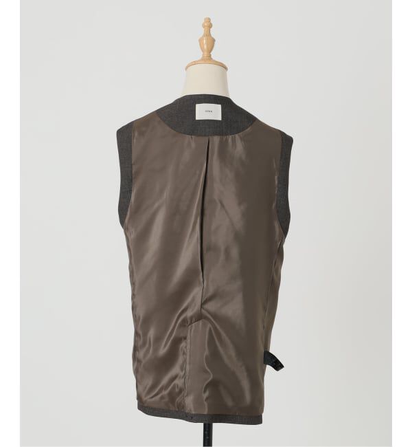 IENA「《セットアップ対応》ウォッシャブル シャークツイード ジレ」|その他|