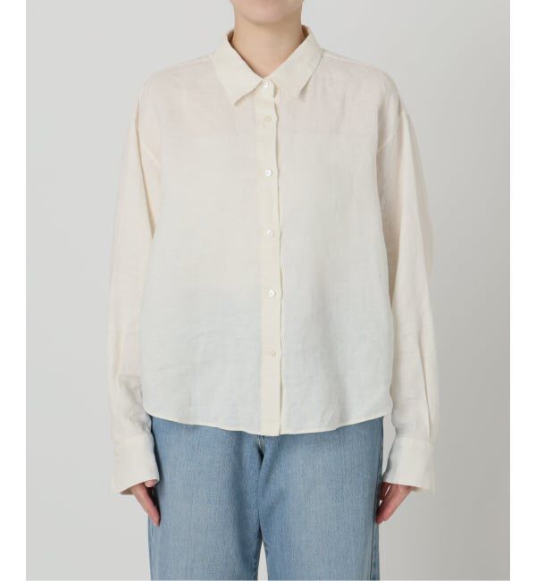 IENA「リネンワイドショートシャツ」|シャツ・ブラウス|