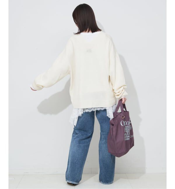SLOBE IENA「《WEB限定/追加6》レースコンビカットソー」|Tシャツ・カットソー|