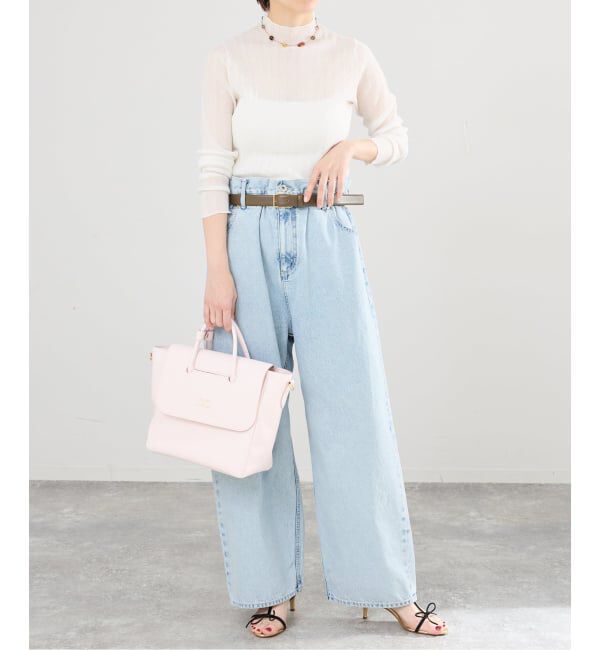 IENA「ブラウジングデニムパンツ」|デニム|