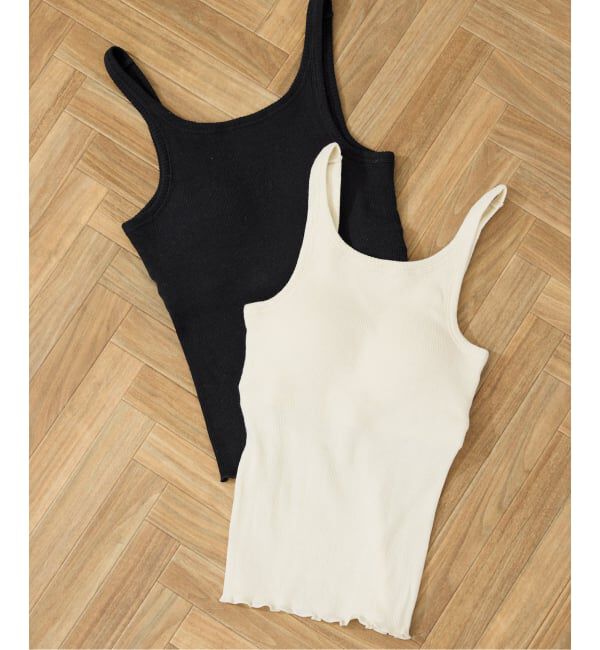 SLOBE IENA「《予約》PALM/パーム SLOBE別注 2SETキャミソール」|インナー|ブラック