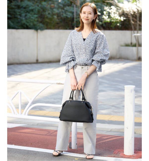 SLOBE IENA「《予約》Vネックフレアスリーブブラウス」|シャツ・ブラウス|