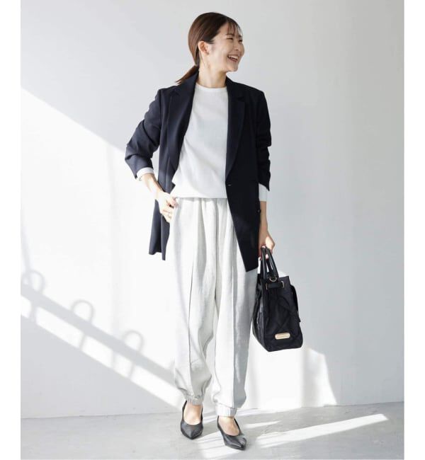 SLOBE IENA「《WEB限定/セットアップ対応可/追加3》ウォッシャブルツイルダブルジャケット」|テーラードジャケット|