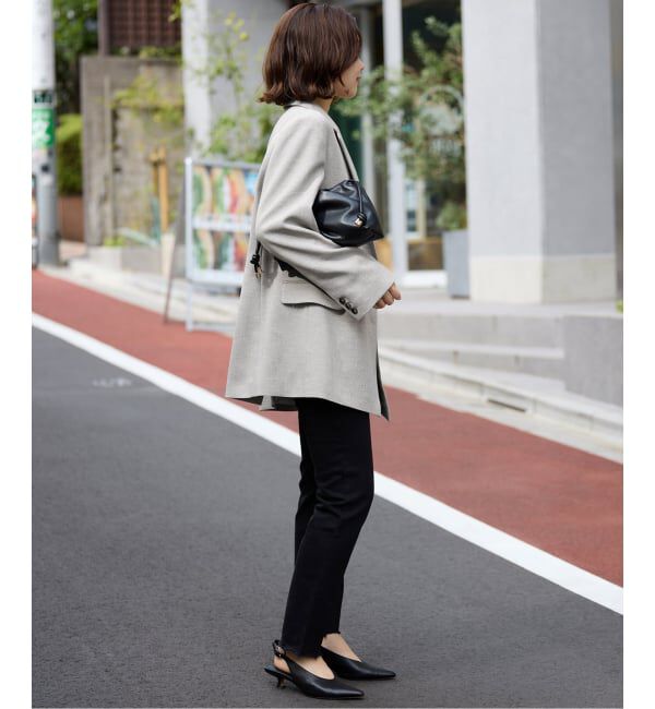 SLOBE IENA「《WEB限定/セットアップ対応可/追加3》ウォッシャブルツイルダブルジャケット」|テーラードジャケット|