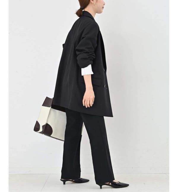 SLOBE IENA「《WEB限定/セットアップ対応可/追加3》ウォッシャブルツイルダブルジャケット」|テーラードジャケット|