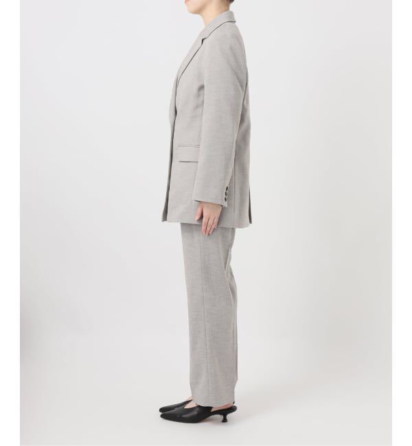 SLOBE IENA「《WEB限定/セットアップ対応可/追加3》ウォッシャブルツイルダブルジャケット」|テーラードジャケット|