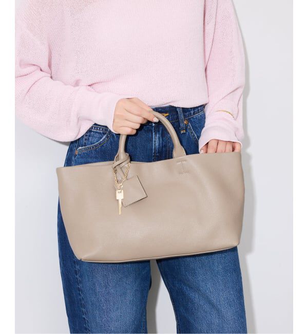 SLOBE IENA「《WEB限定カラーあり/追加6予約》SLOBE レザートートバッグ」|トートバッグ|