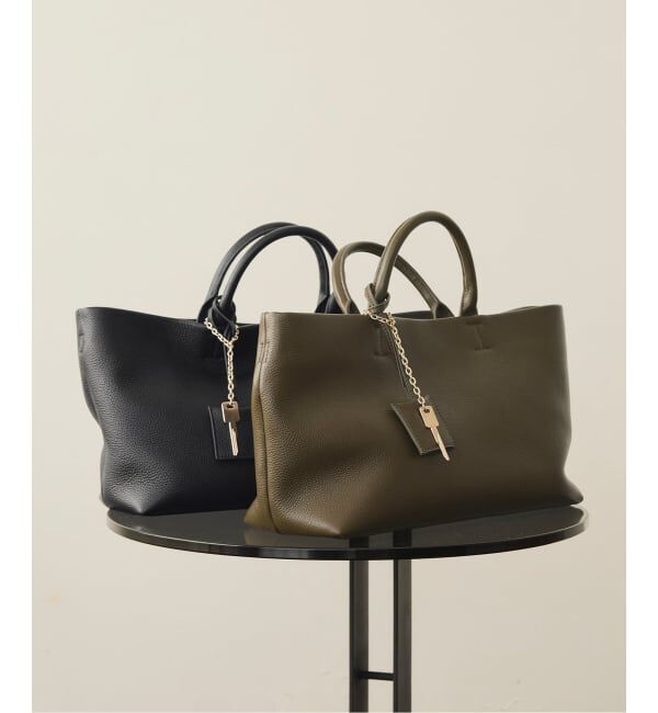 SLOBE IENA「《WEB限定カラーあり/追加6予約》SLOBE レザートートバッグ」|トートバッグ|