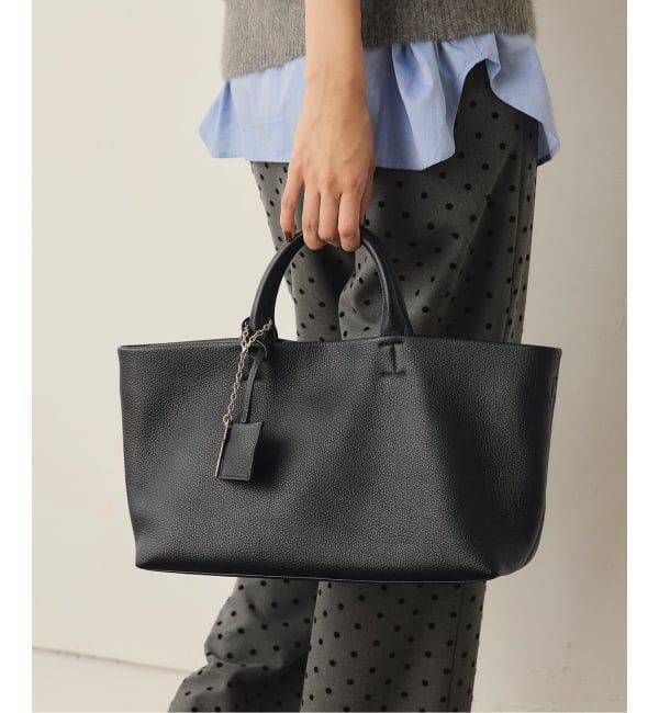 SLOBE IENA「《WEB限定カラーあり/追加6予約》SLOBE レザートートバッグ」|トートバッグ|