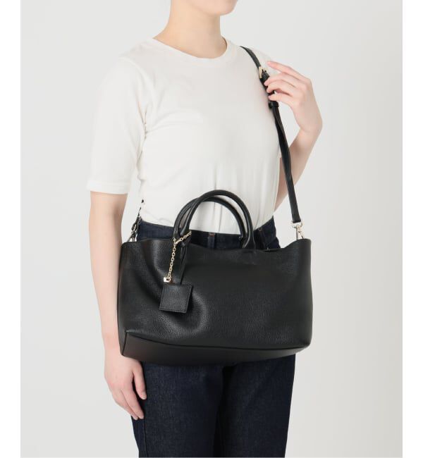 SLOBE IENA「《WEB限定カラーあり/追加6予約》SLOBE レザートートバッグ」|トートバッグ|