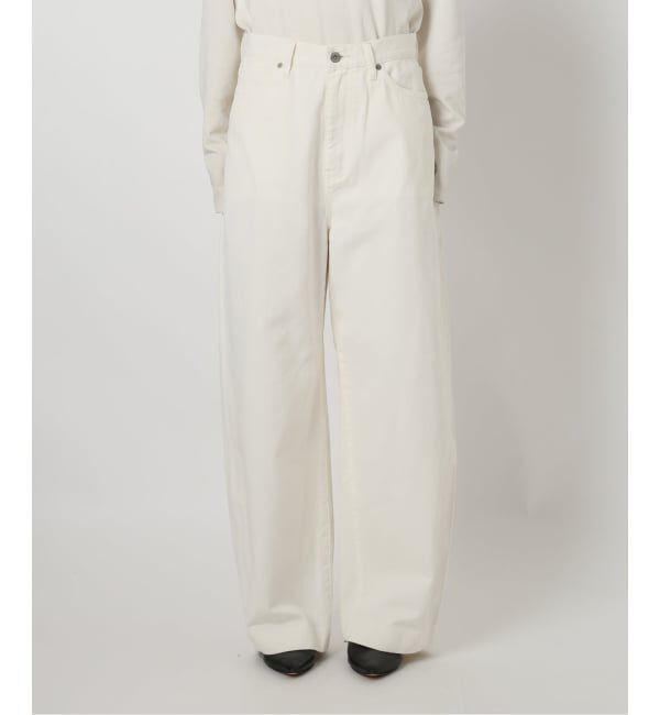 SLOBE IENA「《WEB限定/追加予約》LE DENIM カーブバギーデニムパンツ」|デニム|